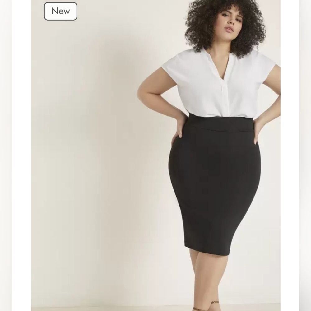 NWT Eloquii neoprene skirt